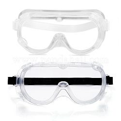 Schutzbrillen, mit klaren Anti-Fog-Anti-Splash-Gläsern, Brillenschutzwerkzeug, zufälliges farbiges Gummiband, 188x79x59 mm