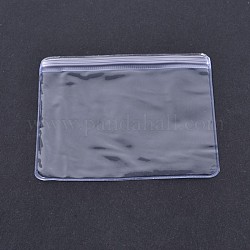 Rectangle PVC Zip Lock Bags, Top Seal Thin Bags, Clear, 16x11cm, unilateral thickness: 0.2mm, about 100pcs/bag