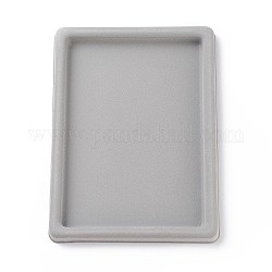 Tavole di plastica di progettazione perline, rettangolo, grigio, 27x20x2cm