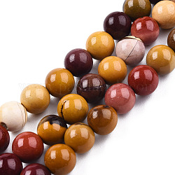 Natural Mookaite Beads Strands, Round, 6mm, Hole: 1mm, about 70pcs/strand, 15.7 inch