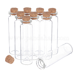 Контейнеры для стеклянных шариков Benecreat, с пробкой, бутылка желаний, прозрачные, 2.15x8 см, емкость: 20 мл (0.67 жидких унции), 30 шт / коробка