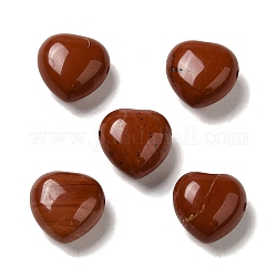 Perles de jaspe rouge naturelle, cœur, 14.5~15x14.5~15x8.5mm, Trou: 1.5mm
