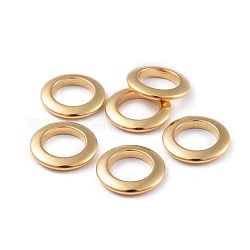 Anillos de enlace de 304 acero inoxidable, anillos, dorado, 15x2mm, diámetro interior: 9.5 mm