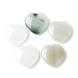 Pendentifs en quartz naturel, breloques de coeur, 31.5x33x7.7mm, Trou: 1.6mm