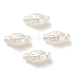 Abs perline acriliche, ovale, bianco, 13x6mm, Foro: 2 mm