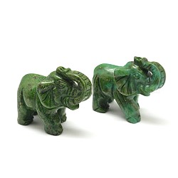 Elefante de piedras preciosas naturales decoraciones display caseros, piedra preciosa, 52x25x34mm