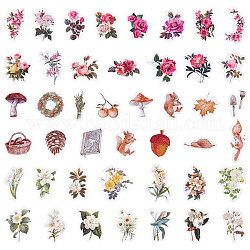 Craspire 3bags Geschenkanhänger mit Herbstmotiven und Blumenpapier, für die Partei, dekorative Geschenke, Mischformen, Mischfarbe, 21~47x13~34x0.1 mm