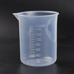 計量カッププラスチック工具  透明  7.1x6.4x7.9cm  容量：150ml（5.07液量オンス）
