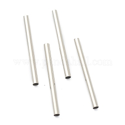 304 Stainless Steel Tube Beads, Stainless Steel Color, 25x2mm, Hole: 1.5mm