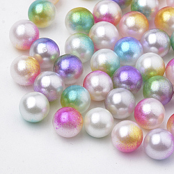 Acryl Nachahmung Perlen, Runde, kein Loch / ungekratzt, Farbig, 6 mm, ca. 4800 Stk. / 500 g