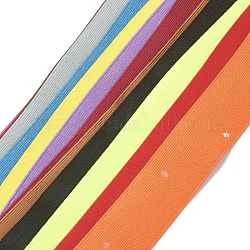 Flache elastische Gummischnur / Band, Gurtzeug Nähzubehör, Mischfarbe, 20~53x0.8~1.2 mm, 2 m