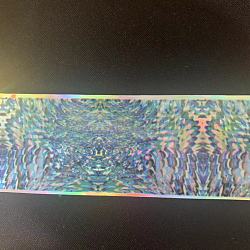 Nailart Laseraufkleber, selbstklebend, für Nagelspitzen Dekorationen, Wellenmuster, 4 cm, 120 m / Rolle