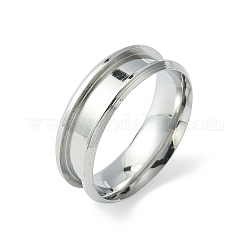 201 кольцо из нержавеющей стали с рифлением для пальцев, кольцевой сердечник, для изготовления инкрустации, цвет нержавеющей стали, Размер 11, 8 мм, внутренний диаметр: 21 мм