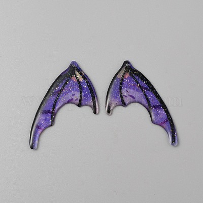 Полупрозрачные подвески из блестящей пудры из смолы RESI-TAC0018-18I-1