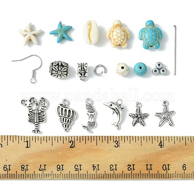 Набор для изготовления серег на тему океана своими руками&nbsp;DIY-FS0005-54-1