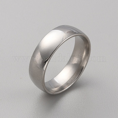 Простое кольцо из нержавеющей стали 201 для женщин RJEW-WH0015-01B-1