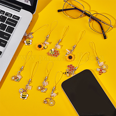 20 шт. 10 стильных эмалевых ремешка для мобильного телефона&nbsp;HJEW-OC00062-1