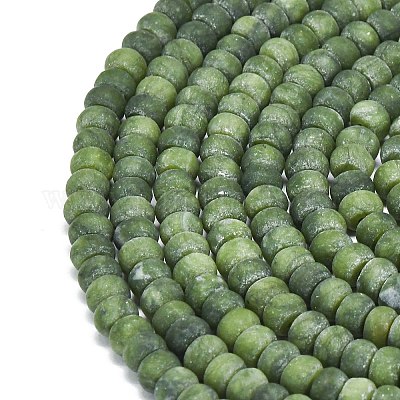 Natürliche chinesische Jade Perlen Stränge&nbsp;G-P575-A19-6x4mm-02-1