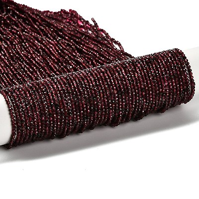 Гранат природный бисер нитей&nbsp;LS-G-RM2025-08-2mm-1