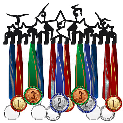 Superdant crochet pour médaille de gymnastique étoiles porte-médaille  présentoir support mural en métal de sport