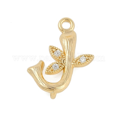 Латунные хрустальные стразы буквы звенья соединительные подвески&nbsp;KK-S395-06G-J-1