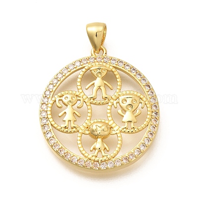 Стойки обшивки латунь микро проложить Циркон подвеску KK-L226-021G-1