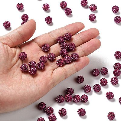 Pave disco бусины&nbsp;RB-A130-10mm-16-1