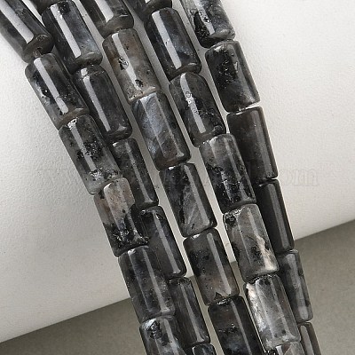 Natürliche Larvikit-Perlenstränge&nbsp;G-B091-A20-01-1