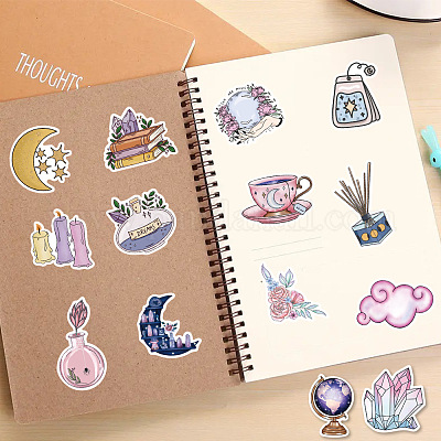 6 Adesivi PET Per Scrapbooking E Bullet Journal - Decorazione Creativa E Facile Da Usare