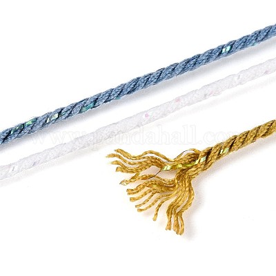 30 м окрашенный сегментный хлопковый шнур для макраме&nbsp;OCOR-T018-01A-1