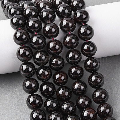 Гранат природный бисер нитей&nbsp;G-H343-D11-12mm-1