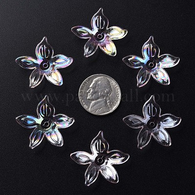 Прозрачные акриловые бусины MACR-S373-102-C02-1