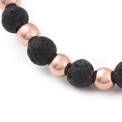 Wholesale Natural Lava Rock Beads Stretch Bracelets 