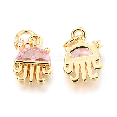 Латунные микро проложить кубического циркония подвески KK-I683-06-1