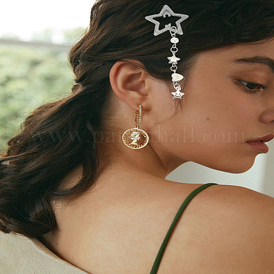 8 шт. 4 заколки для волос из сплава кожи аллигатора&nbsp;OHAR-LP0001-19-1