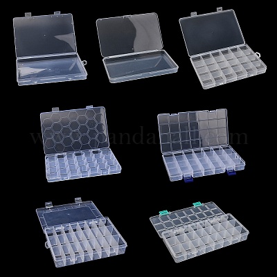 Wholesale Plastic Grid Bead Containers 