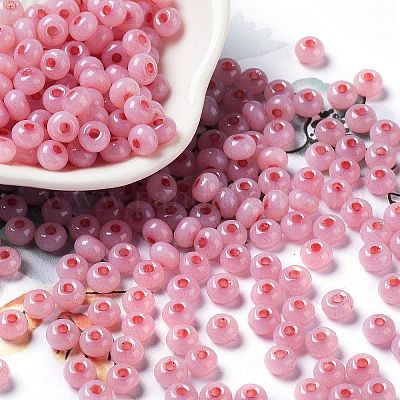 Imitationsjade 3/0 Glasperlen&nbsp;SEED-Z001-A-A12-1