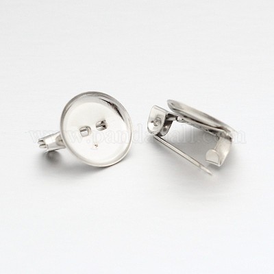 Железа сеттинги кабошон брошь IFIN-A171-02A-1