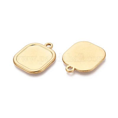 Cabochon-Fassungen für Anhänger aus Edelstahl 304&nbsp;STAS-N108-73G-1
