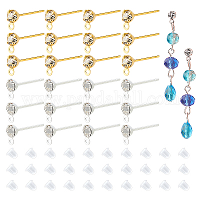  Hypoallergenic Gold Earring Hooks - 120 PCS/60 Pairs