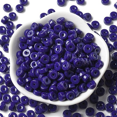 Rocailles en verre couleurs opaques&nbsp;SEED-E001-P3x6mm-11-1