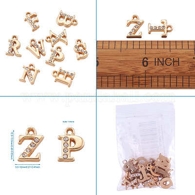 Подвески сплава Rhinestone&nbsp;ALRI-T008-01G-1