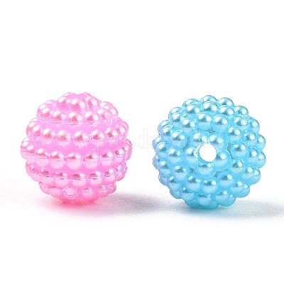 Пластиковые бусины abs&nbsp;KY-T041-02-10MM-B-1