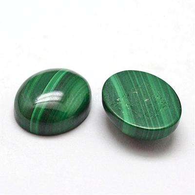 Овальные природные малахит кабошоны G-O147-03D-1