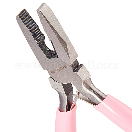 SUNNYCLUE 4.5 Inch Wire Cutter Pliers Wire Cutter Precision Beading Pliers Jewelry Wire Looping Bending Tools for DIY Jewelry Making Hobby Projects Pink PT-SC0001-33-1
