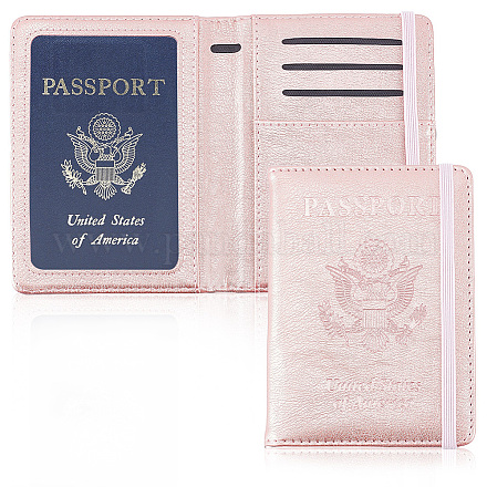 Couverture de passeport en cuir pu AJEW-WH0020-31-1