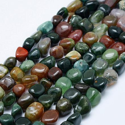 Chapelets de perles en agate indienne naturelle G-K203-27-1