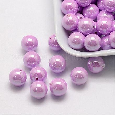 ABS Plastic Imitation Pearl Beads OACR-L008-10mm-B02-1