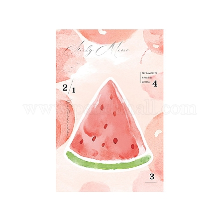 30 Sheets Fruit Theme Paper Memo Pads PW-WG23898-01-1
