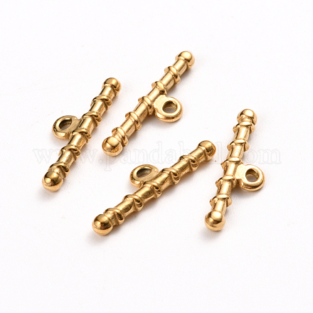 Ion Plating(IP) 304 Stainless Steel Toggle Clasps Parts STAS-D142-05C-G-1